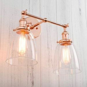 Copper Scone Vintage Industrial Antique Light fix.